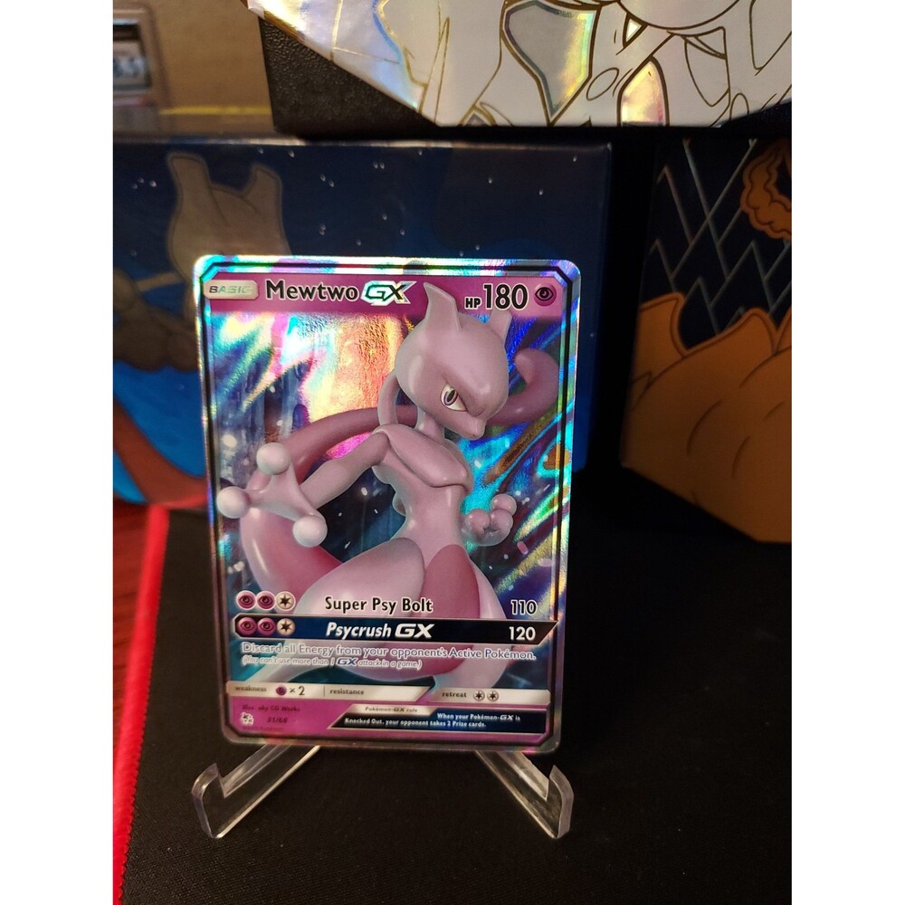 Pokemon Mewtwo GX 31/68 Hidden Fates Ultra Rare Holo NM